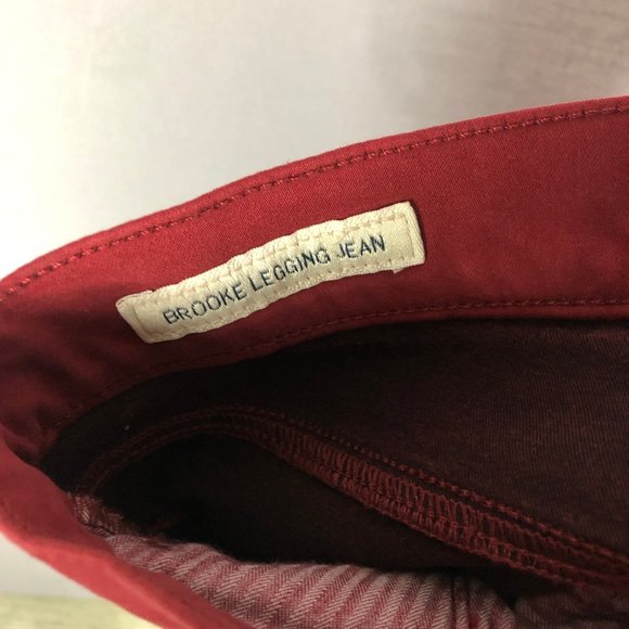 Lucky Brand Red Brooke Legging Jeans Size 26W - Picture 8 of 10